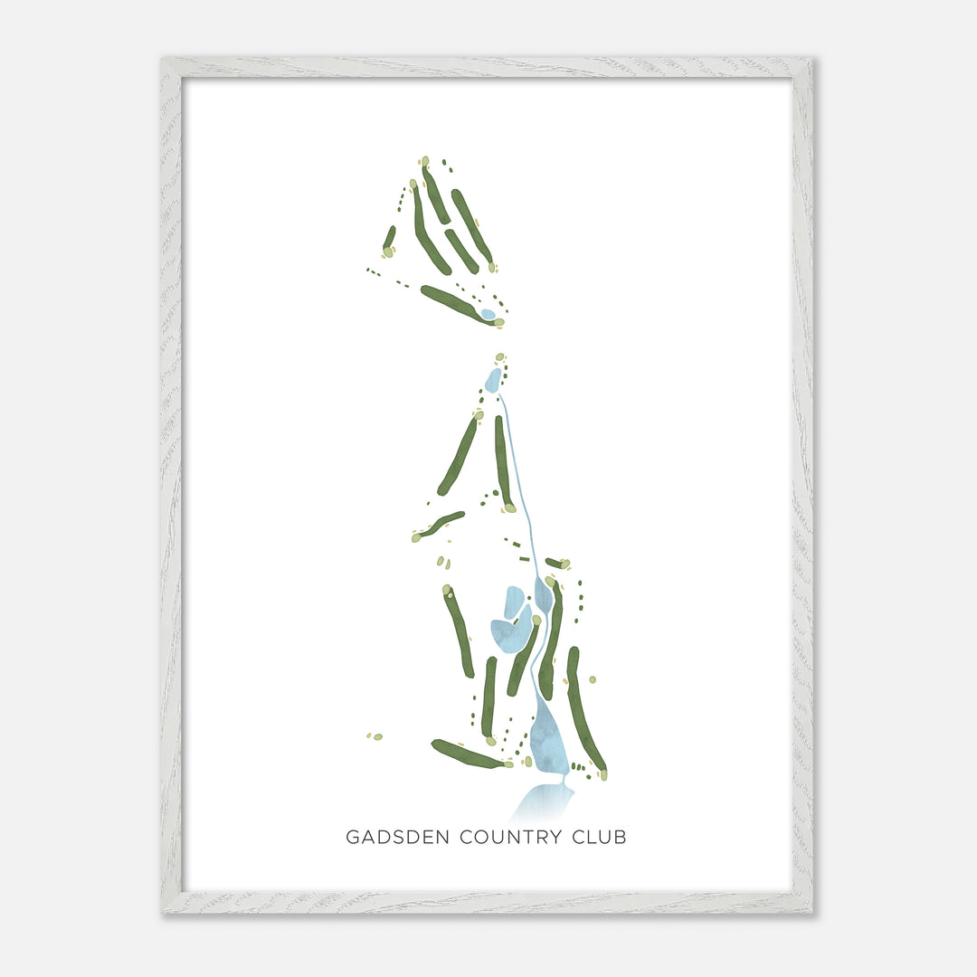 Print of Gadsden Country Club Modern Map