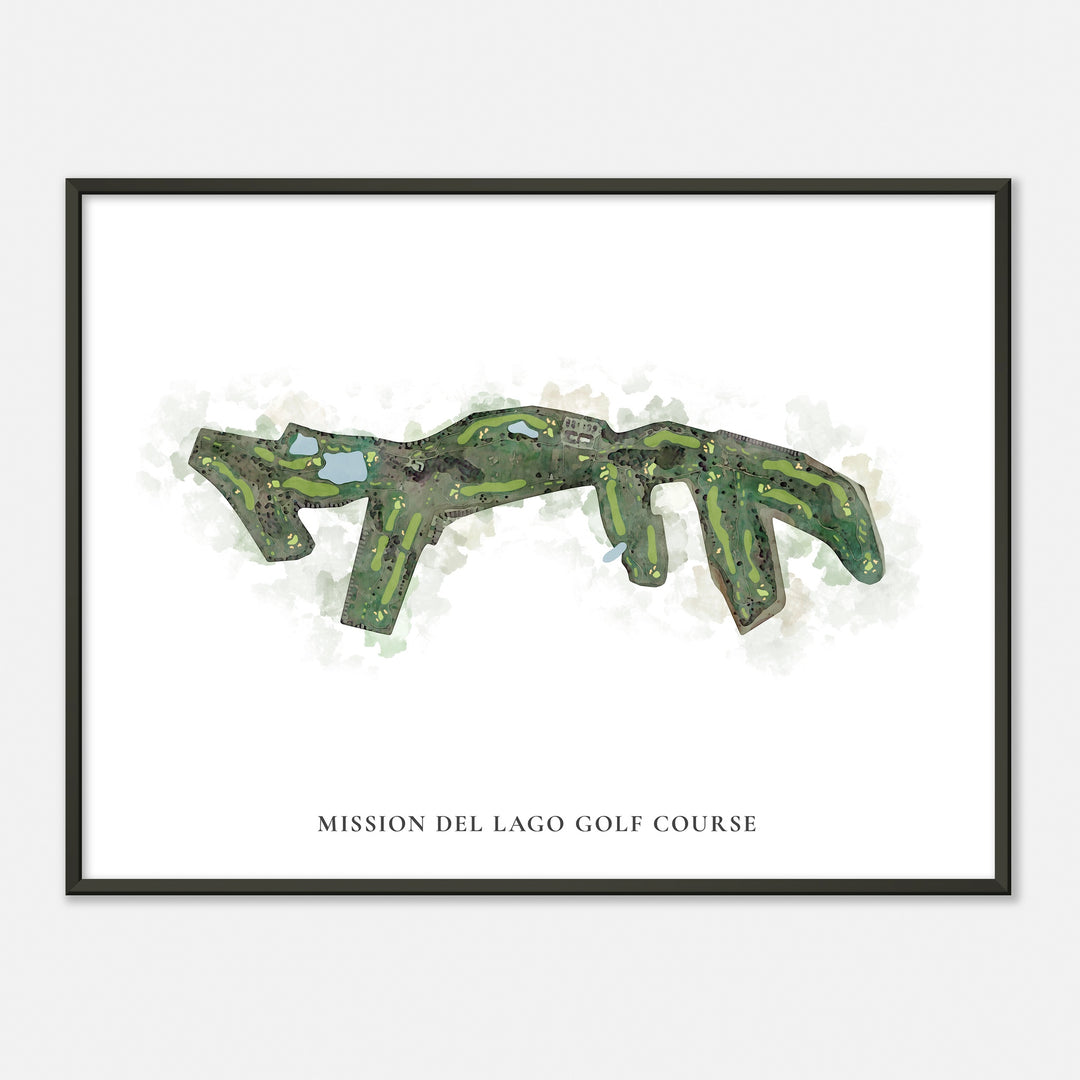 Print of Mission Del Lago Golf Course Classic Map
