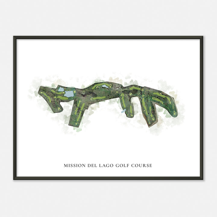 Print of Mission Del Lago Golf Course Classic Map