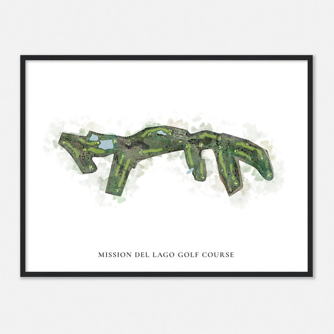 Print of Mission Del Lago Golf Course Classic Map