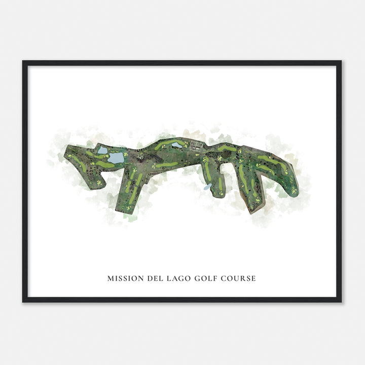 Print of Mission Del Lago Golf Course Classic Map