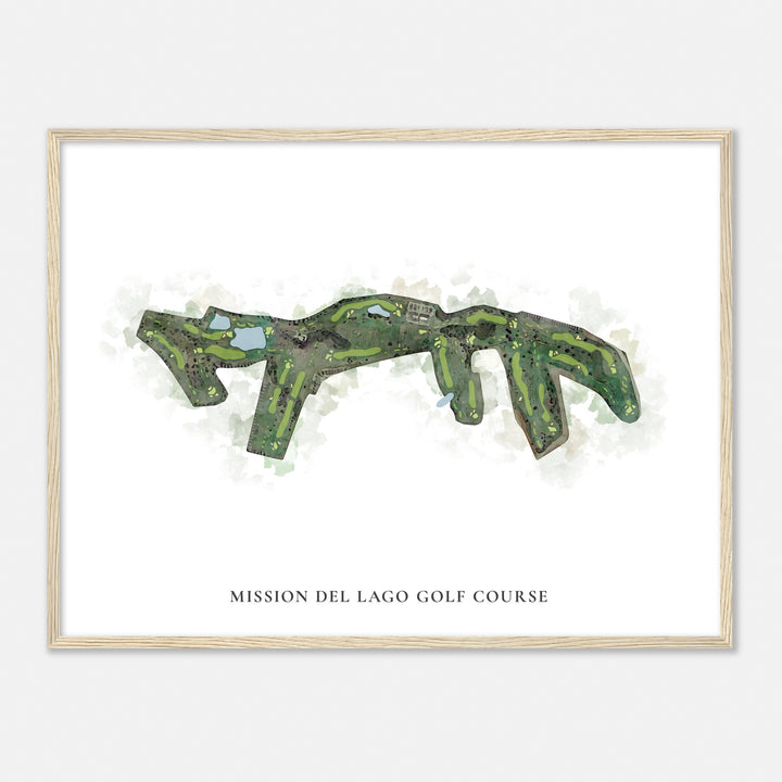 Print of Mission Del Lago Golf Course Classic Map