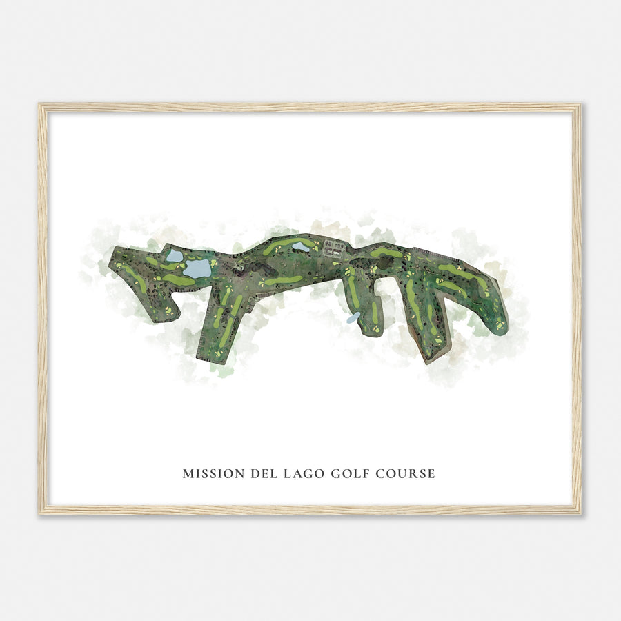 Print of Mission Del Lago Golf Course Classic Map