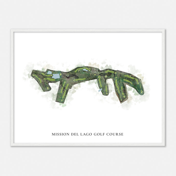 Print of Mission Del Lago Golf Course Classic Map