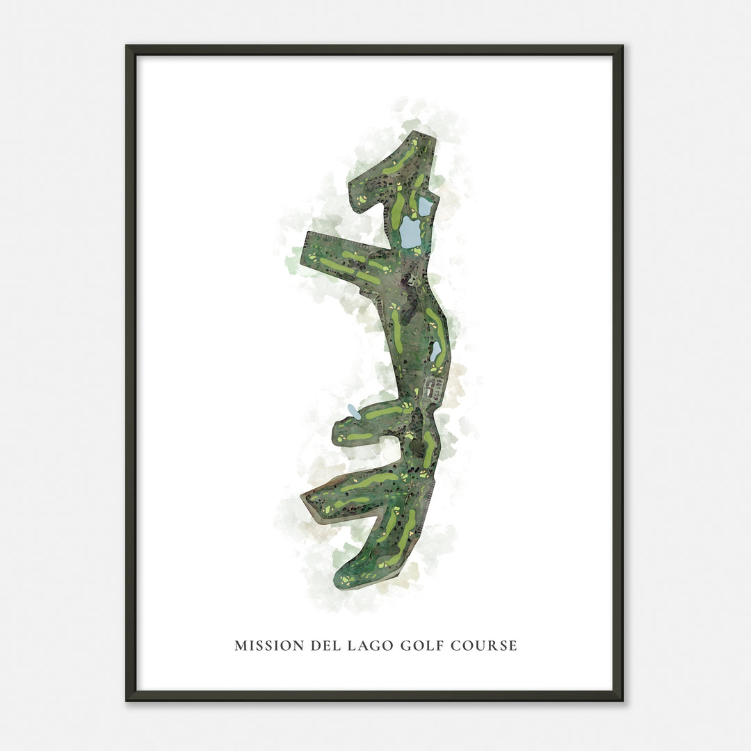 Print of Mission Del Lago Golf Course Classic Map