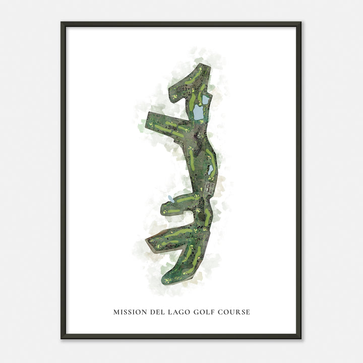 Print of Mission Del Lago Golf Course Classic Map