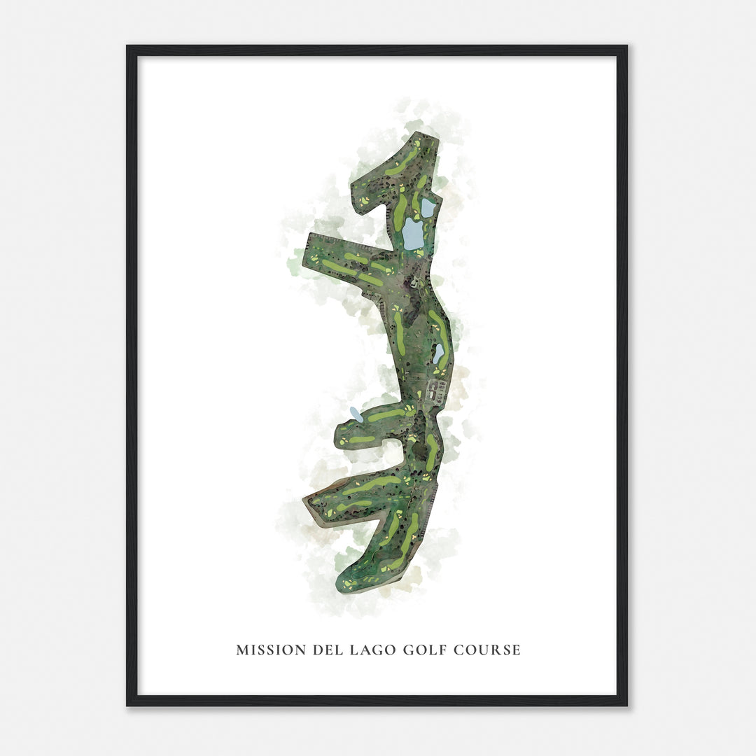 Print of Mission Del Lago Golf Course Classic Map