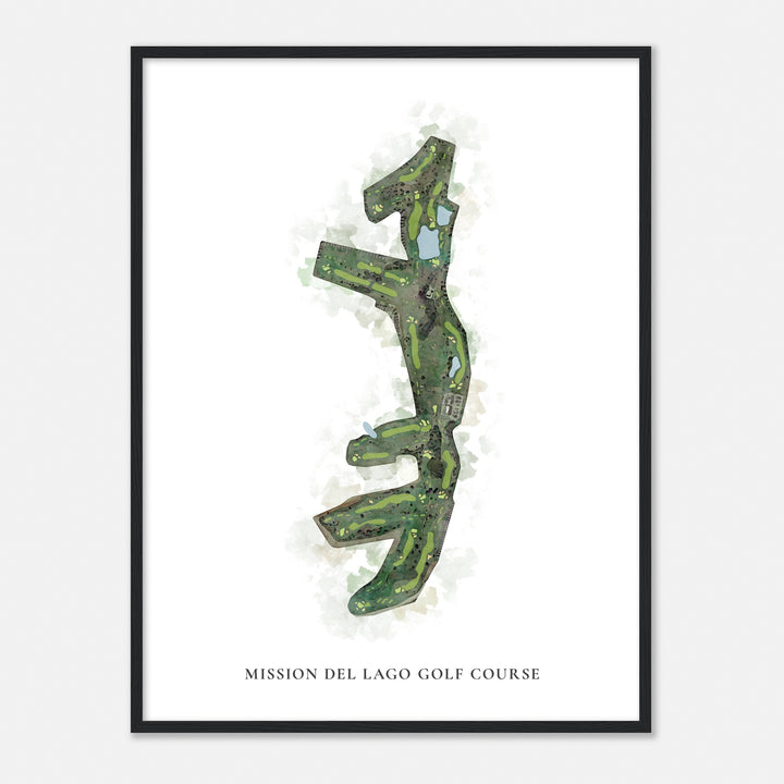 Print of Mission Del Lago Golf Course Classic Map