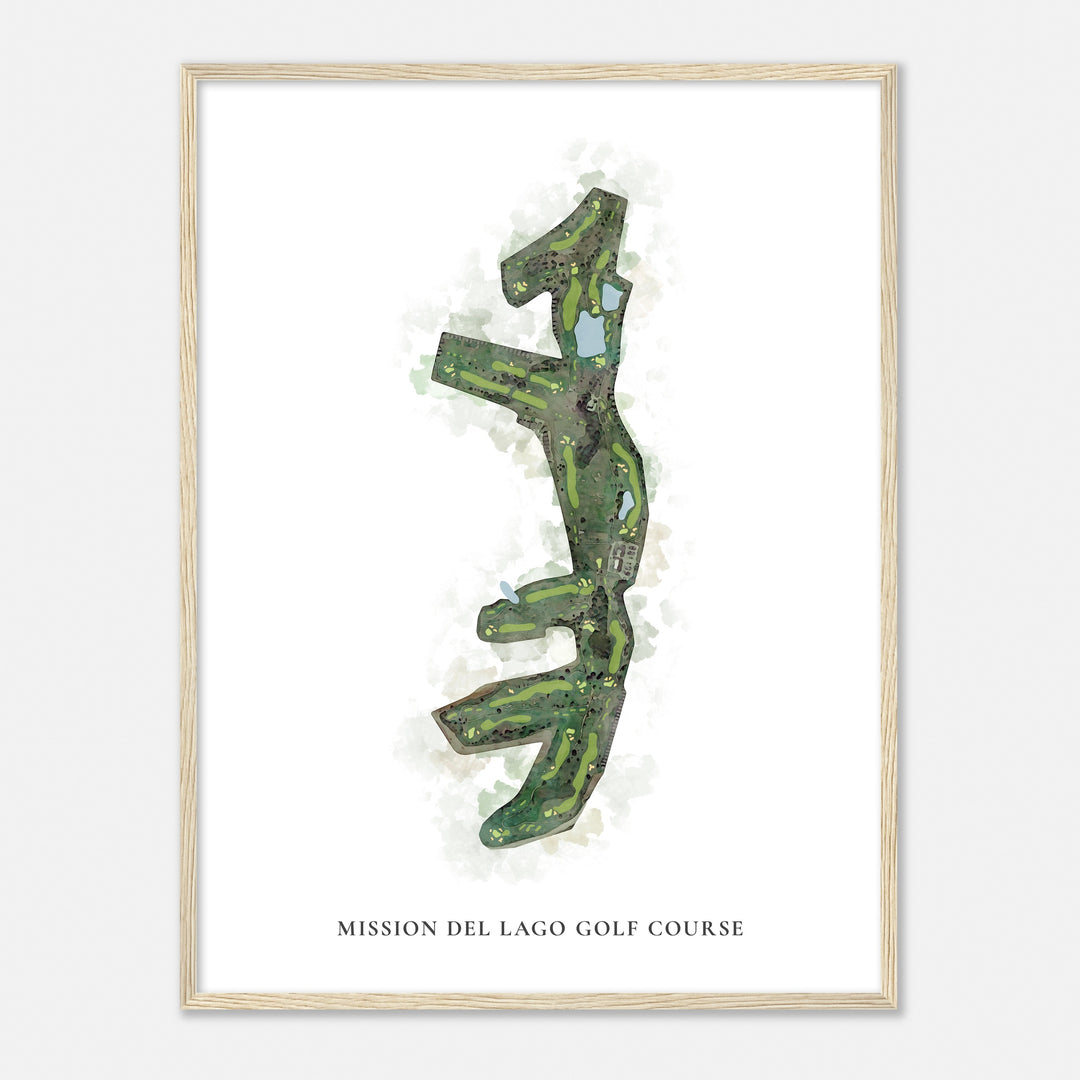 Print of Mission Del Lago Golf Course Classic Map