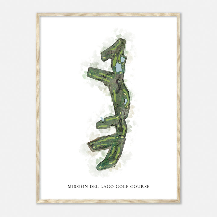 Print of Mission Del Lago Golf Course Classic Map