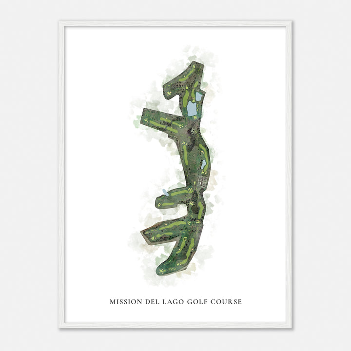 Print of Mission Del Lago Golf Course Classic Map