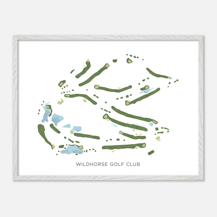 Print of Wildhorse Golf Club Modern Map