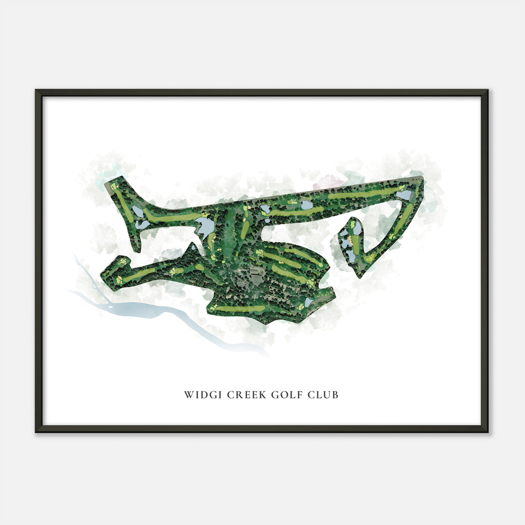 Print of Widgi Creek Golf Club Classic Map