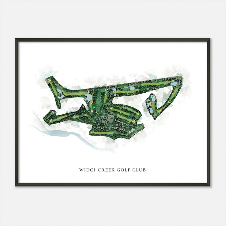 Print of Widgi Creek Golf Club Classic Map