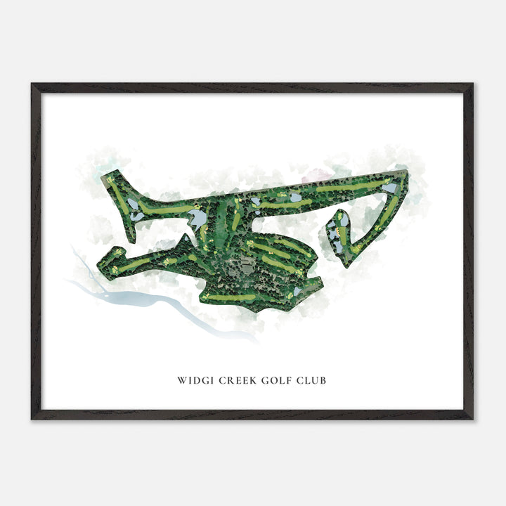 Print of Widgi Creek Golf Club Classic Map