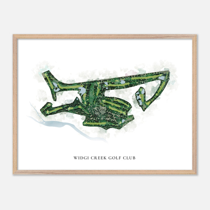 Print of Widgi Creek Golf Club Classic Map