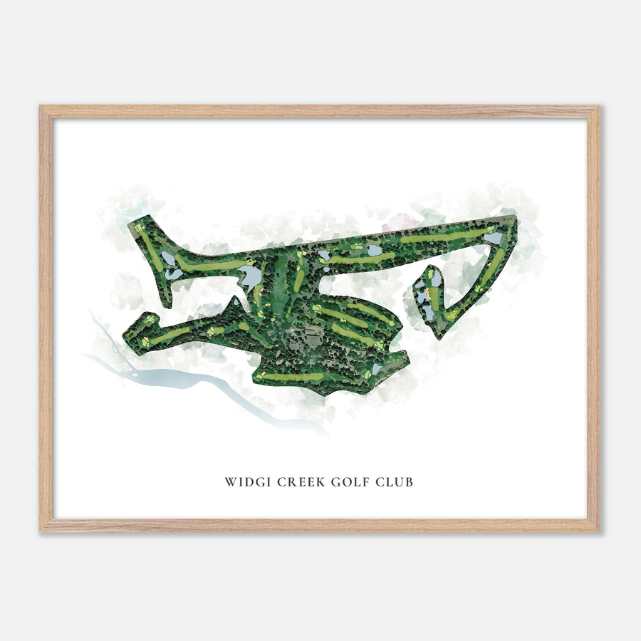 Print of Widgi Creek Golf Club Classic Map