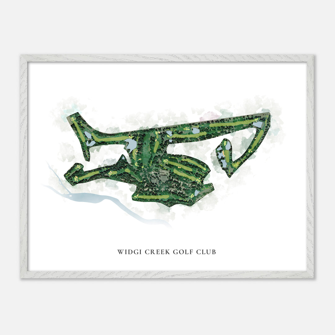 Print of Widgi Creek Golf Club Classic Map