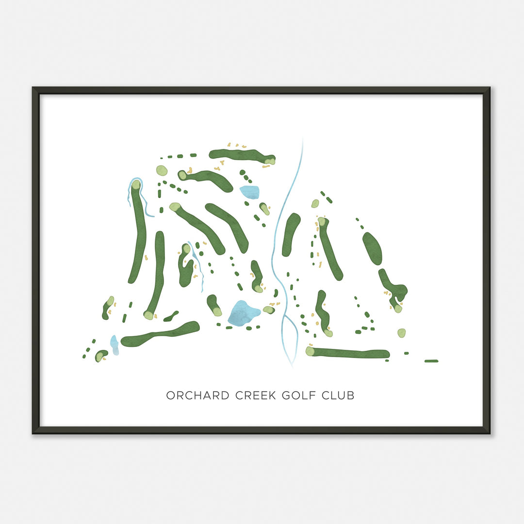 Print of Orchard Creek Golf Club Modern Map