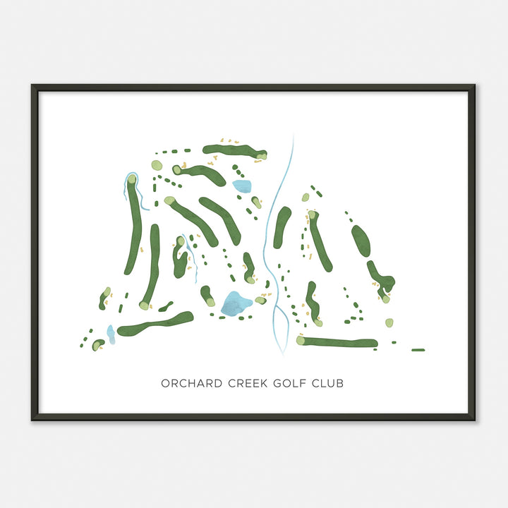 Print of Orchard Creek Golf Club Modern Map