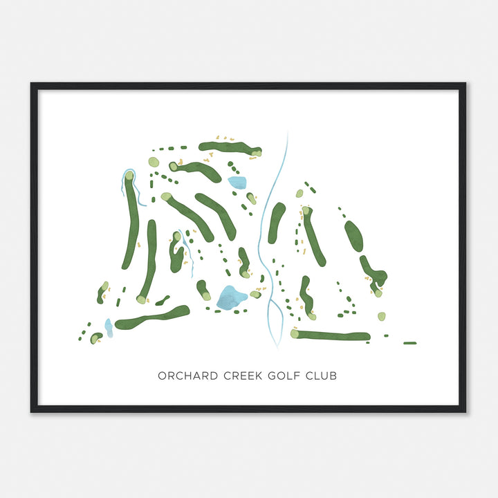 Print of Orchard Creek Golf Club Modern Map