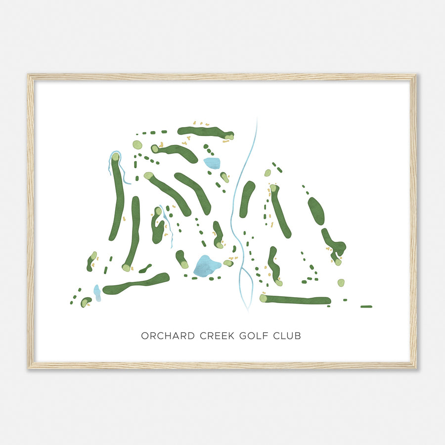 Print of Orchard Creek Golf Club Modern Map
