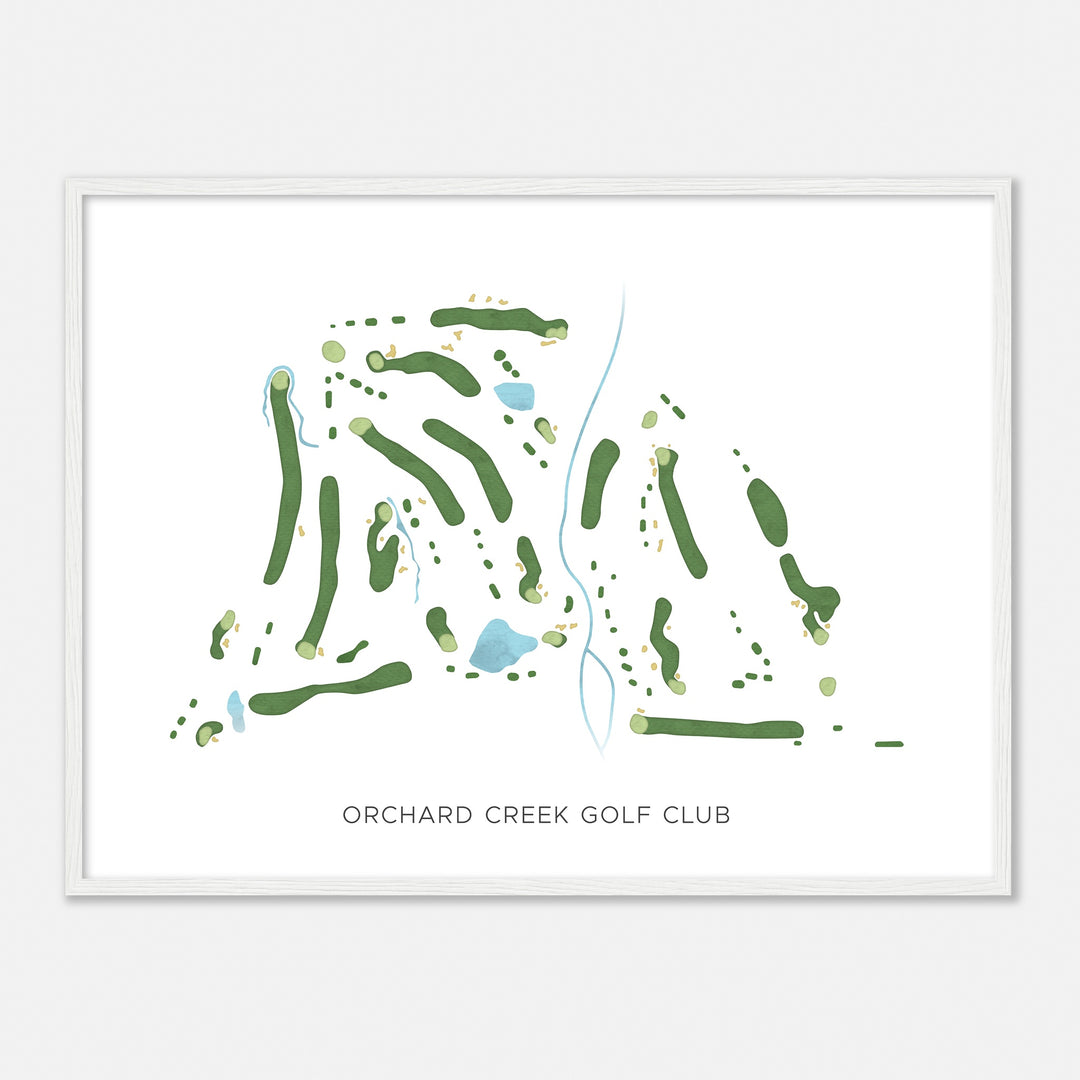 Print of Orchard Creek Golf Club Modern Map