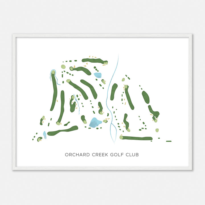 Print of Orchard Creek Golf Club Modern Map