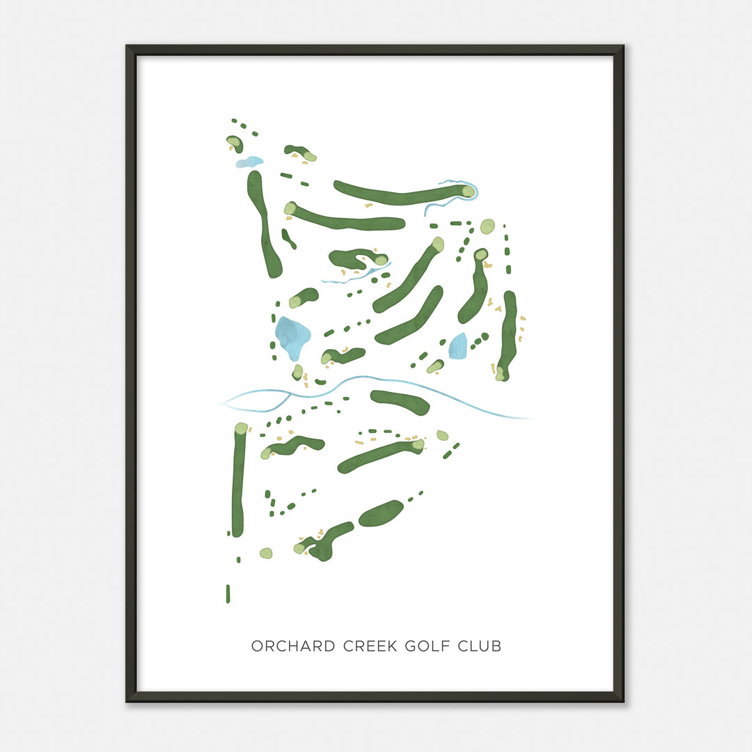 Print of Orchard Creek Golf Club Modern Map