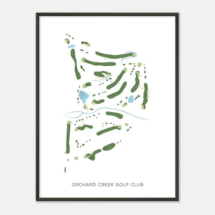 Print of Orchard Creek Golf Club Modern Map