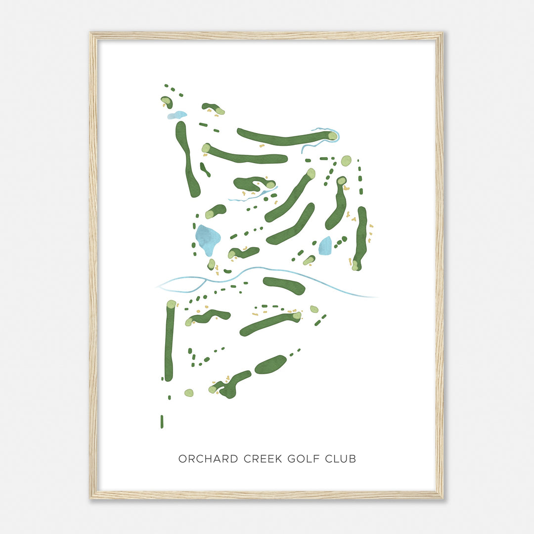 Print of Orchard Creek Golf Club Modern Map