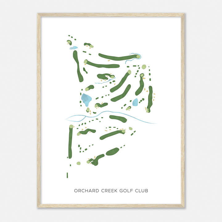 Print of Orchard Creek Golf Club Modern Map