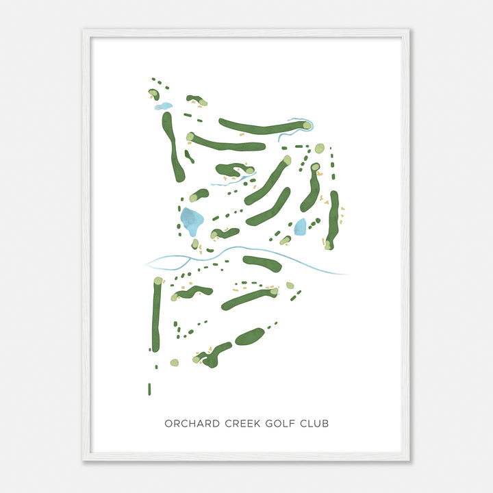 Print of Orchard Creek Golf Club Modern Map