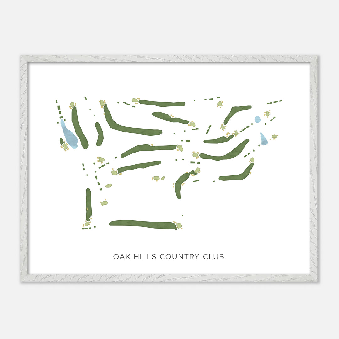 Print of Oak Hills Country Club Modern Map