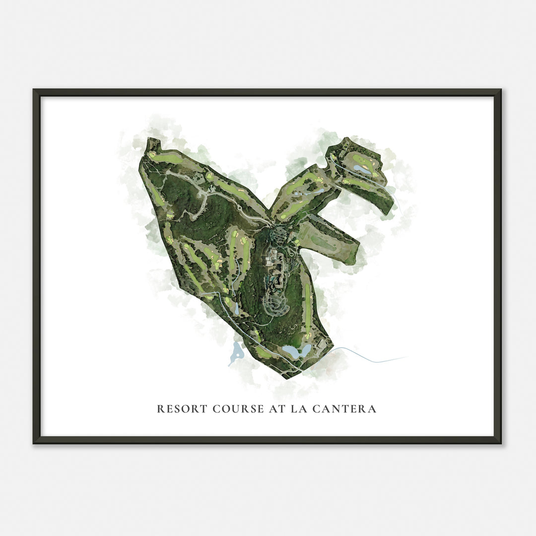 Print of Resort Course At La Cantera Classic Map