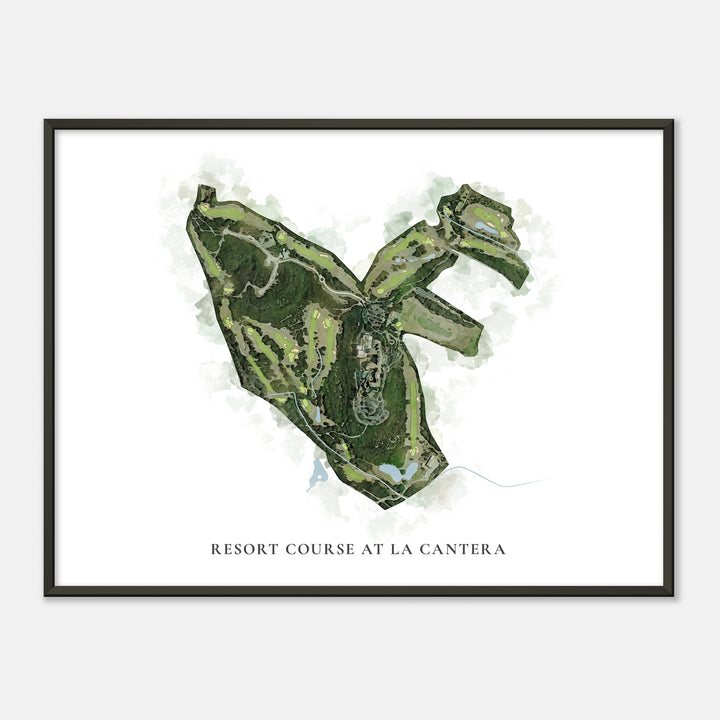 Print of Resort Course At La Cantera Classic Map