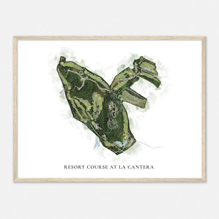 Print of Resort Course At La Cantera Classic Map