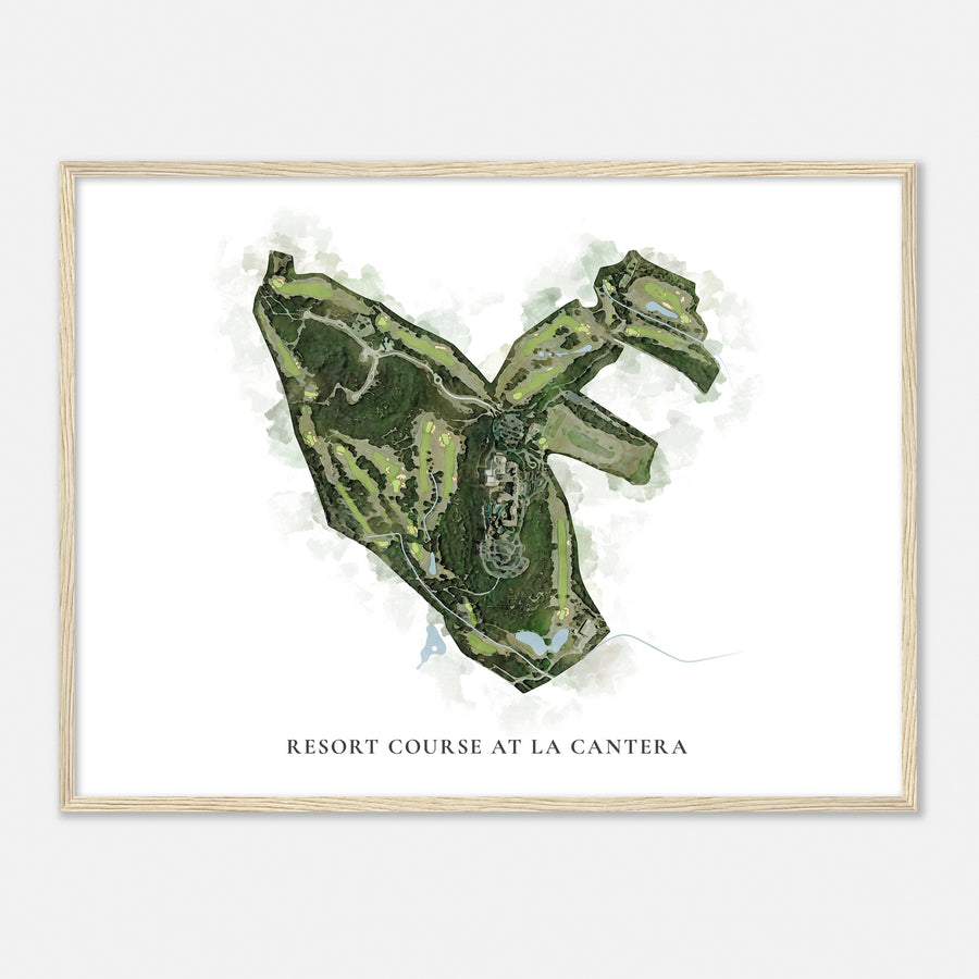Print of Resort Course At La Cantera Classic Map