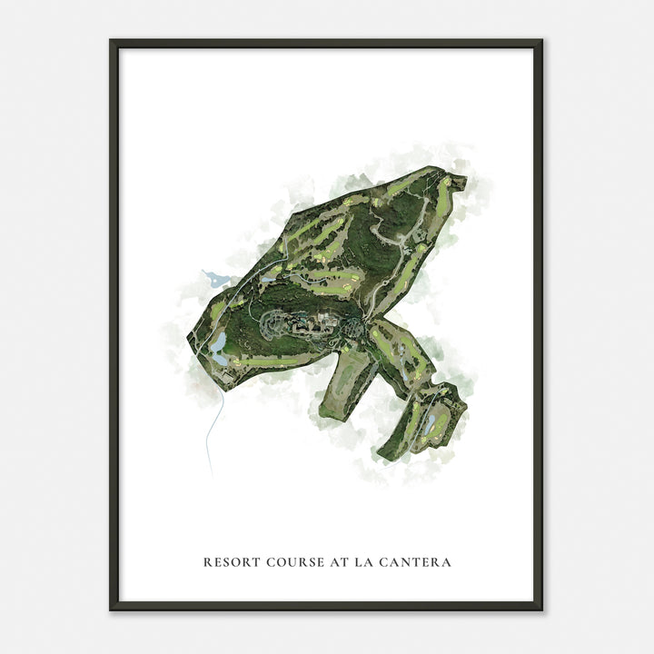 Print of Resort Course At La Cantera Classic Map