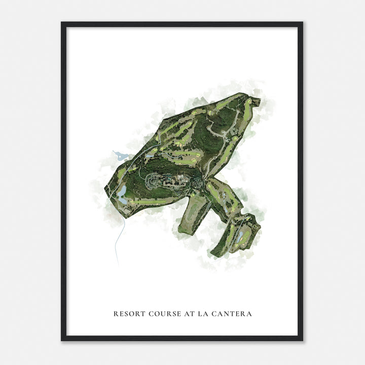 Print of Resort Course At La Cantera Classic Map
