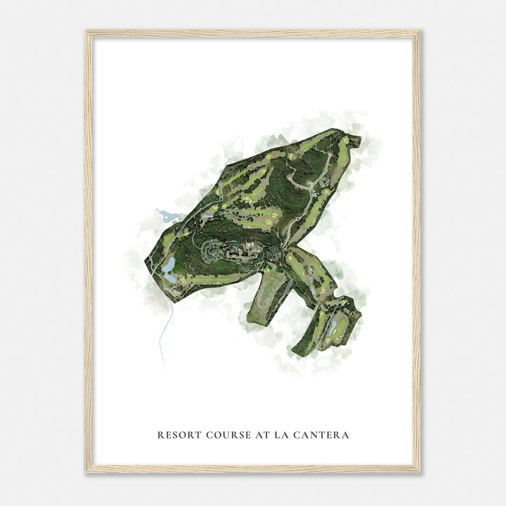 Print of Resort Course At La Cantera Classic Map