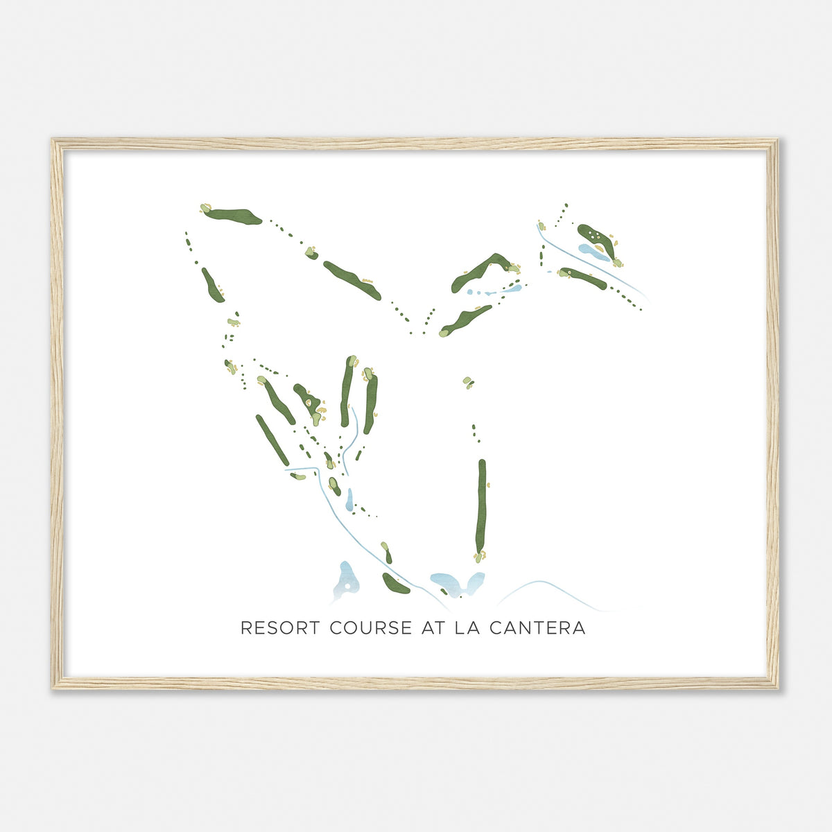 Print of Resort Course At La Cantera Modern Map