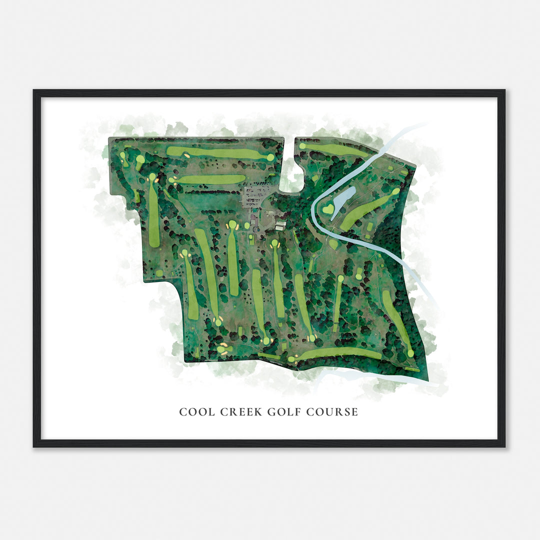 Print of Cool Creek Golf Course Classic Map