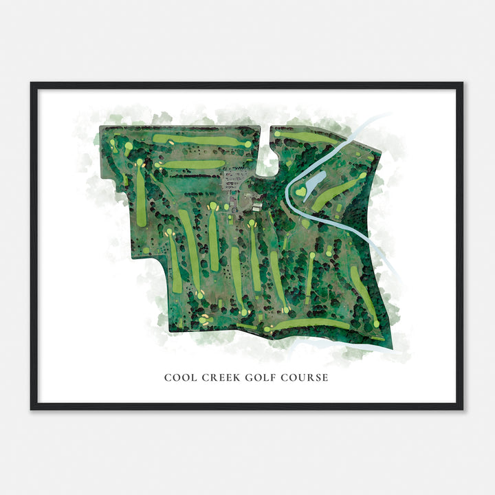 Print of Cool Creek Golf Course Classic Map