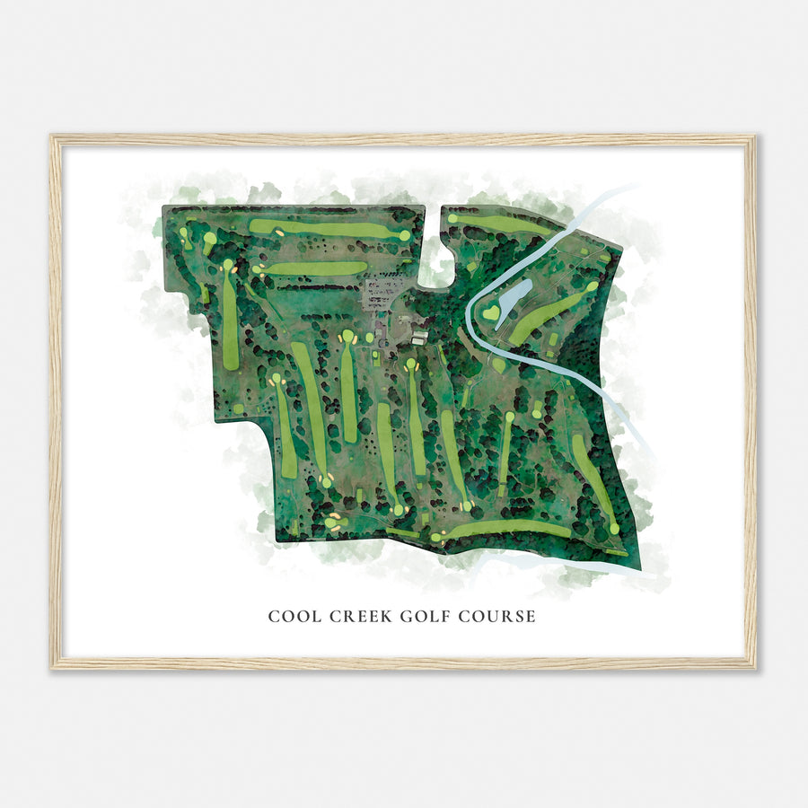 Print of Cool Creek Golf Course Classic Map