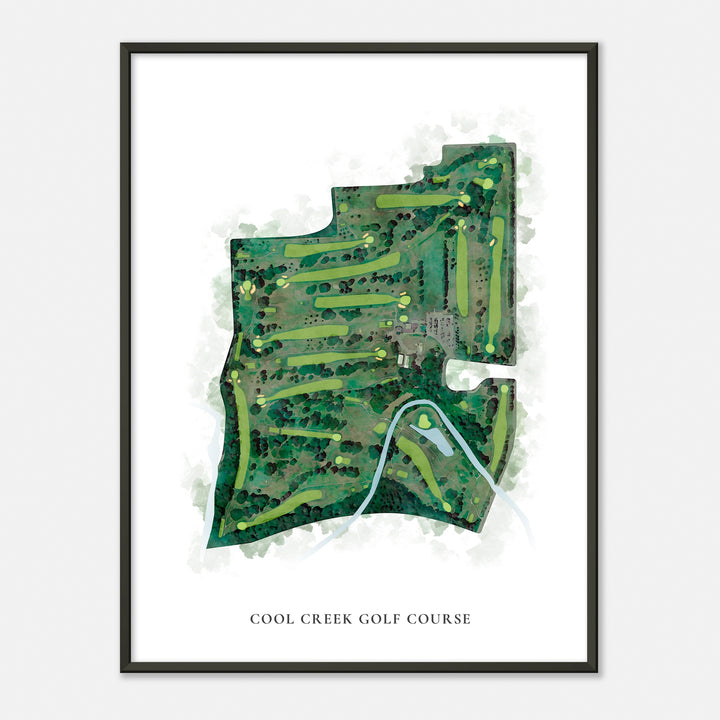 Print of Cool Creek Golf Course Classic Map