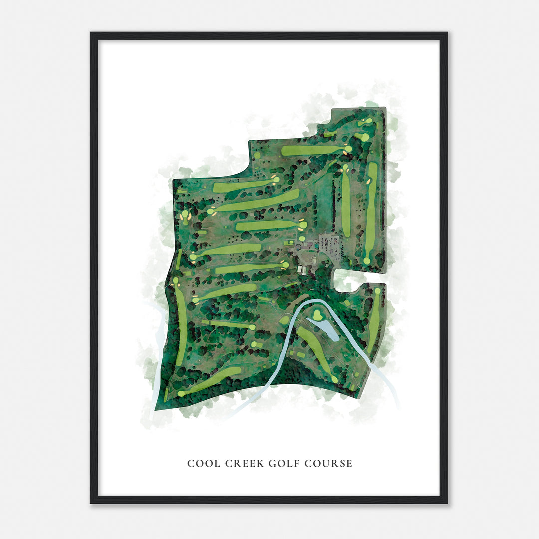 Print of Cool Creek Golf Course Classic Map