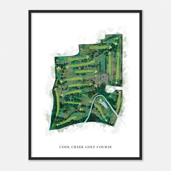 Print of Cool Creek Golf Course Classic Map