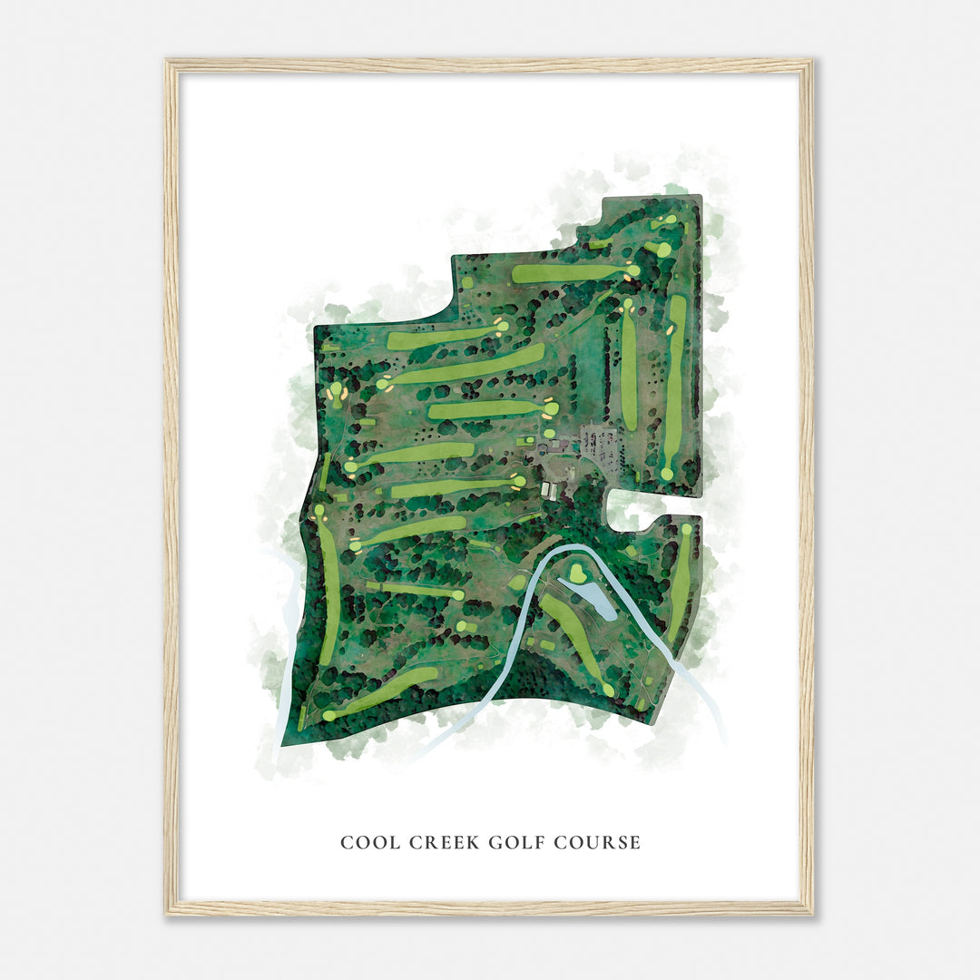 Print of Cool Creek Golf Course Classic Map