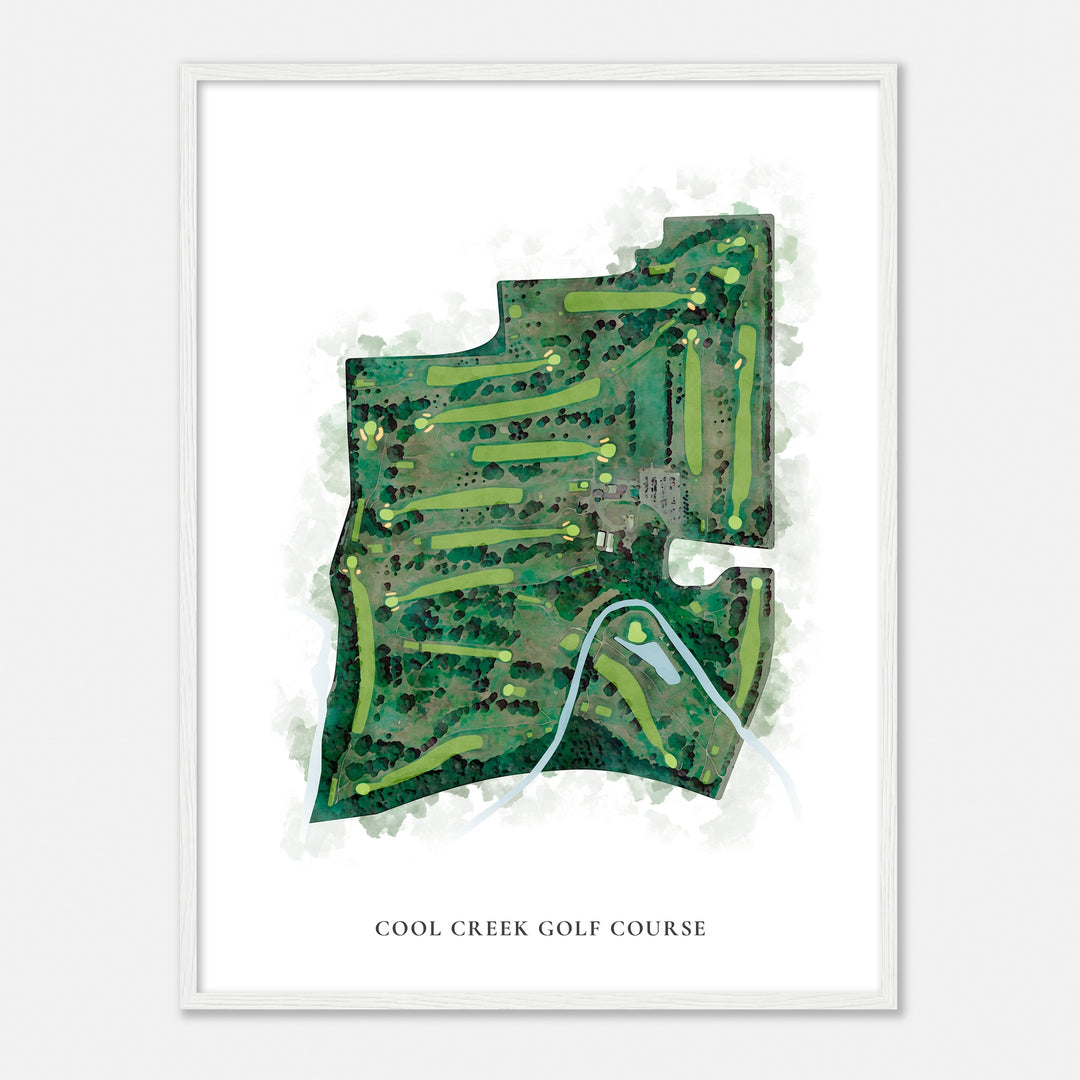 Print of Cool Creek Golf Course Classic Map